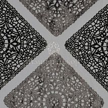 Фото: ткань с флоком, ромбами 10298.88- Ампир Декор