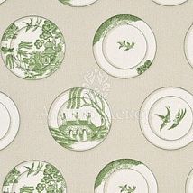 Фото: ткань с тарелками в японском стиле PP50329/3- Ампир Декор