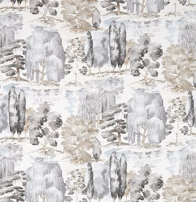 Ткань из Англии 226268 Waterperry Charcoal Sanderson