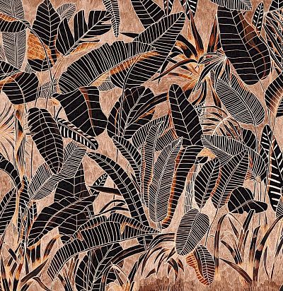 Панно с рисунком листья DG3GRA1021 Khroma