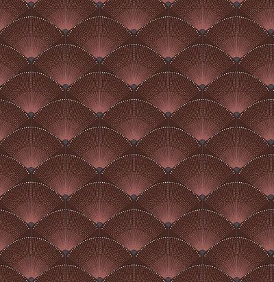 Стилизованные веера, с объемным эффектом, наесением блестящих чернил в стилистике ар-деко. Khroma Zoom