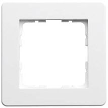 Фото: Рамка G-Flex  1-постовая, цвет белый глянцевый- Ампир Декор