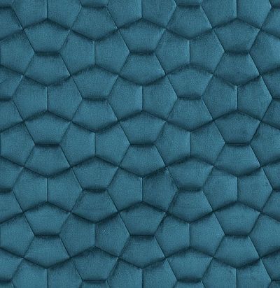 Стеганые обои  темно-бирюзовые дизайн космос 20-007-118-20 