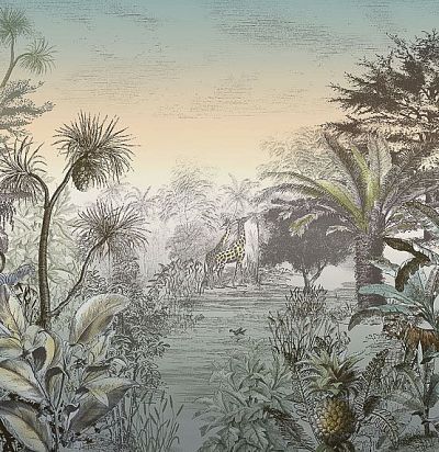 Панно большое с джунглями 300612  - 1