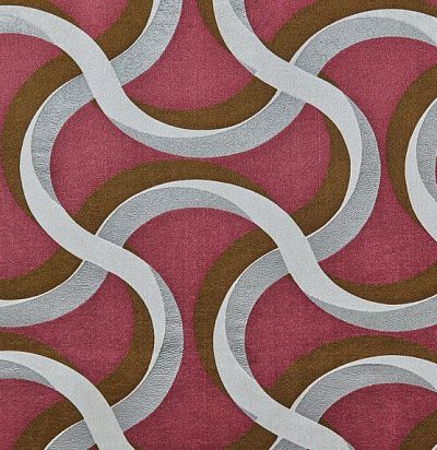 ткань современная плотная бархатная с крупным узором 15475-494 Zimmer+Rohde