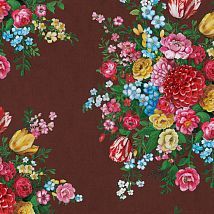 Фото: Обои с яркими цветами на темном фоне 341043- Ампир Декор