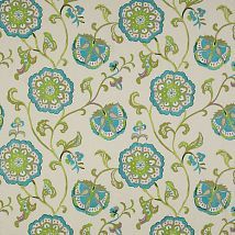 Фото: Натуральная портьерная ткань с вышитыми цветами 04819/03- Ампир Декор