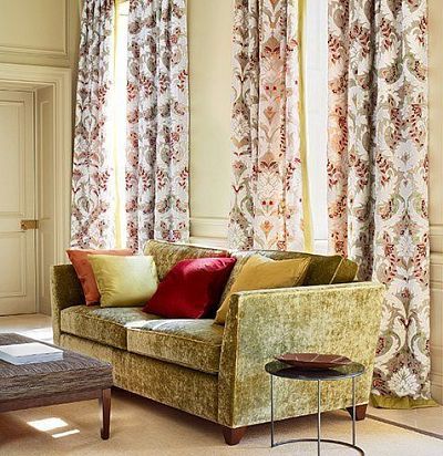 ткань с цветочным дамаском F4015/01 Colefax and Fowler - 1