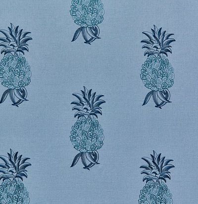 ткань современная дизайн фрукты  вышитые ананасы 44172-557 