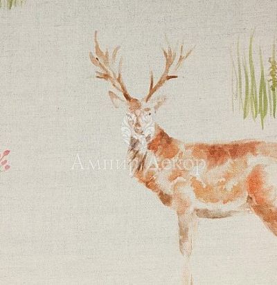 портьерная английская ткань Wild Deer Linen Voyage Decoration