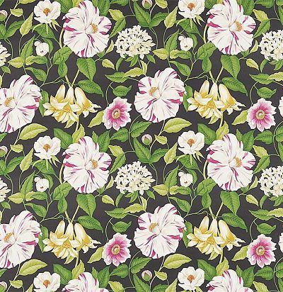 портьерная ткань из хлопка с цветочным принтом 223283 Sanderson