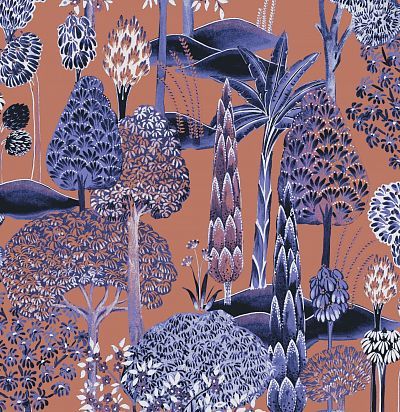 Обои рулонные тропические деревья SUM005 Khroma