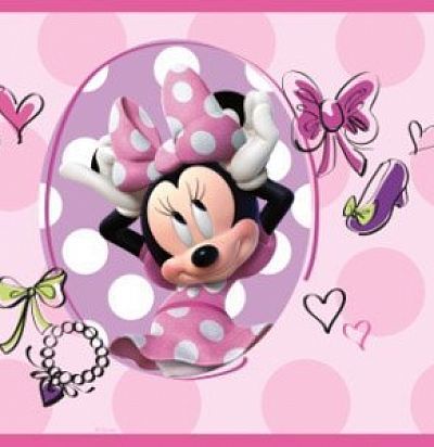 Обои розовые с Микки Маусом DS7701BD 