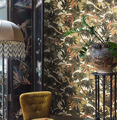 Символ богатства и изобилия - змея. Тропики, сочетание техник нанесения чернил. Яркие, природные отт Khroma - 1