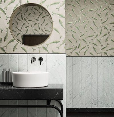 обои с зелеными рыбами IUM004 Khroma - 1