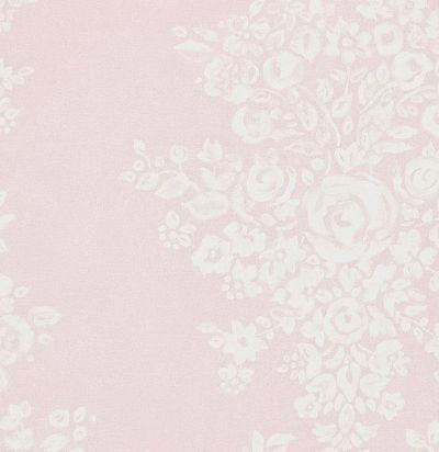 розовые обои с цветами 212856 Sanderson