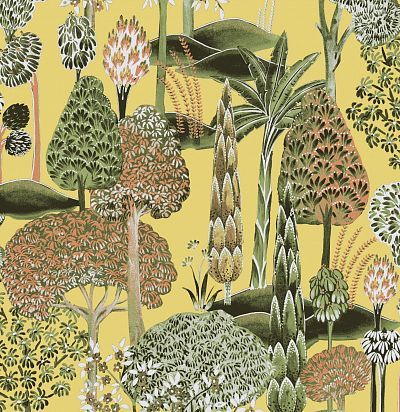 Обои рулонные тропические деревья SUM003 Khroma