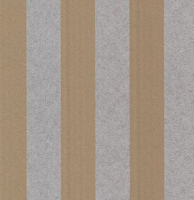 обои коричнево-бежевые в полоску с узором DL21424 (2665-21424) Aura