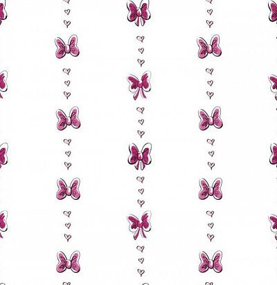 Обои светлые с бантиками DS7714 