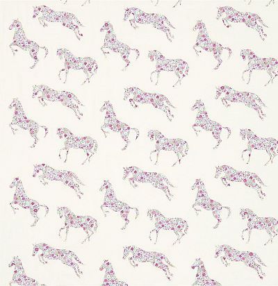 ткань из хлопка с аппликациями лошадей 233926 Sanderson