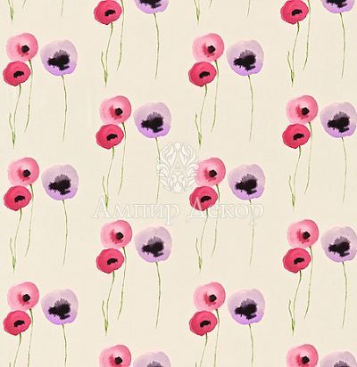 Ткань с маками 221317 Sanderson