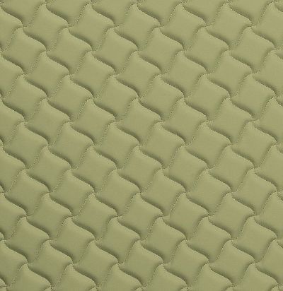 Стеганые обои серо-зеленые матовые дизайн клевер 10-003-019-27 