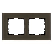 Фото: Рамка 2-постовая, стекло цвет Каперсовый- Ампир Декор