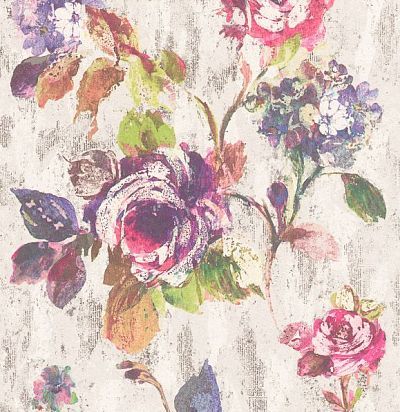 обои с яркими розами 228488 Rasch Textil