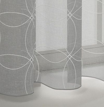 ткань современная однотонная с вышивкой 4037-110 ADO - 1