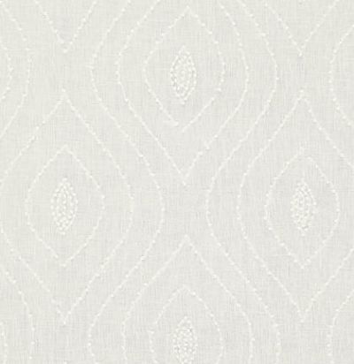 Ткань Thibaut Biscayne W75702 Balboa dots embroidery White on White 