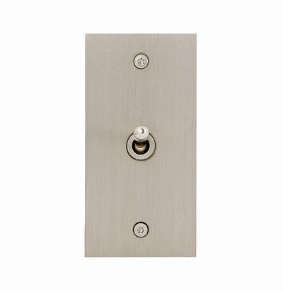 Petite 42X84 мм, вертикальный Anthracite  Латунная розетка L'artisan