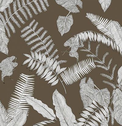 Обои с эскизами листьев KEN404 Khroma
