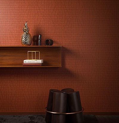 красные геометрические обои 20545 ARTE - 1