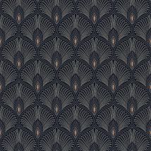 Фото: Обои рулонные узор перо павлина OTH206- Ампир Декор
