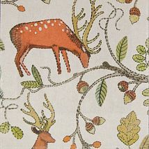 Фото: ткань с принтом лесные животные Archie Autumn- Ампир Декор