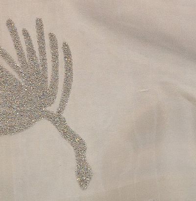 органза со стразами листья Lucetta CS 22 