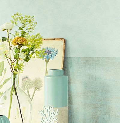 обои бледно-голубые 372516  - 2