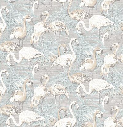 обои светлые с фламинго 31542 ARTE