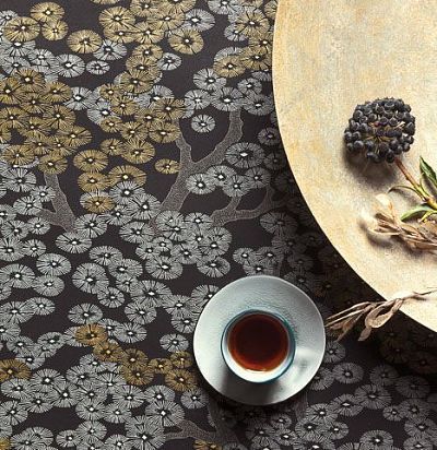 Обои с цветочным принтом в японском стиле KIM802 Khroma