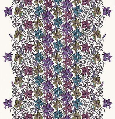 панно с яркими лилиями 051864 Rasch Textil