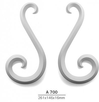 A 700 L/R  Орнамент (2 шт.) Декоративный элемент Зерн