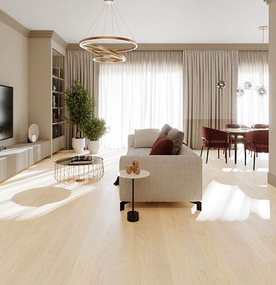 11279 Паркетная доска дуб Nordic S Linen ESTA Parket - 1