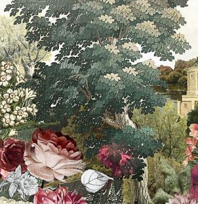 Панно с Лесным пейзажем и цветами DGKEN2012 Khroma