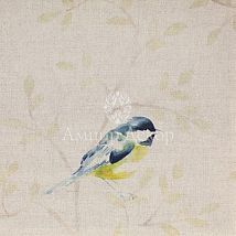 Фото: портьерная английская ткань Garden Birds Linen- Ампир Декор