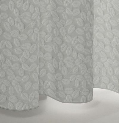 ткань современная с набивным узором листья 1692-110 ADO - 1