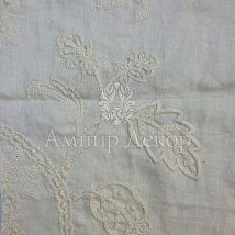 Фото: льняная ткань с вышивкой 10460-01- Ампир Декор