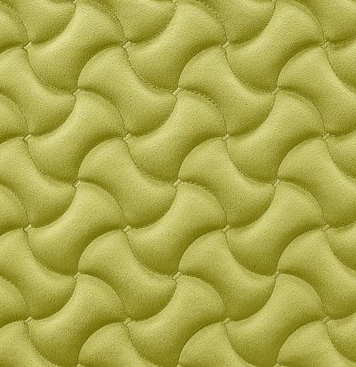 Стеганые обои  золотисто-зеленые дизайн Пазл 10-009-133-00 