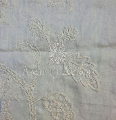 льняная ткань с вышивкой 10460-01 Nobilis