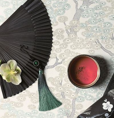 Обои с цветочным принтом в японском стиле KIM804 Khroma - 1