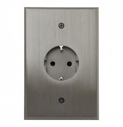 Grand PRIX 84X110 мм, вертикальный Nickel  Розетка из латуни L'artisan